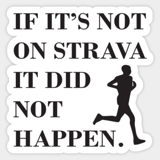 Strava running Sticker